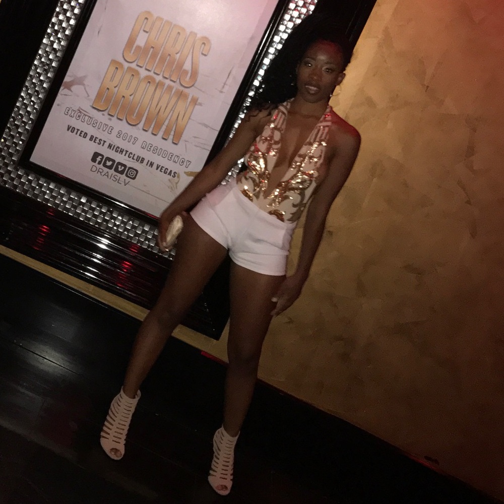 “GLITZ AND GLAM” BACKLESS ROMPER